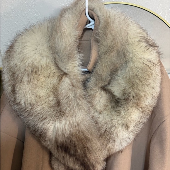 VINTAGE 1950s Silver Fox Fur Stole - Picture 1 of 3